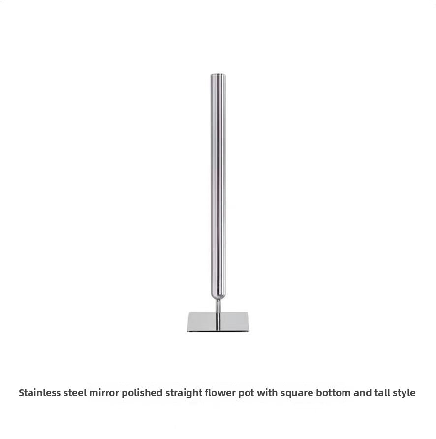 Geometric Steel Vase, faceted metal vase — view 5