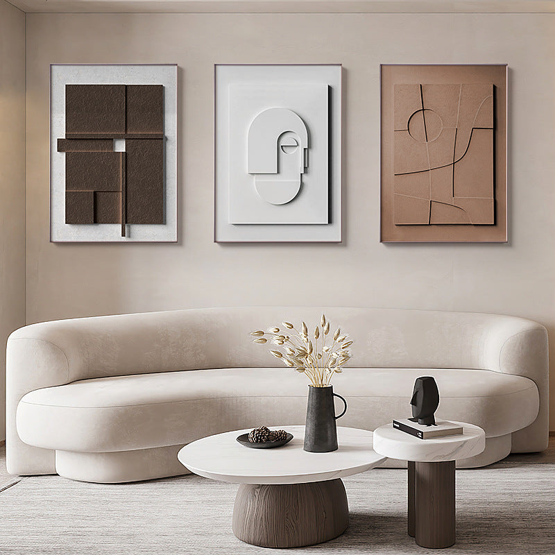 Geometric Abstract Canvas Wall Art — view 9