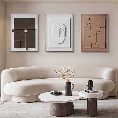 Geometric Abstract Canvas Wall Art — view 9