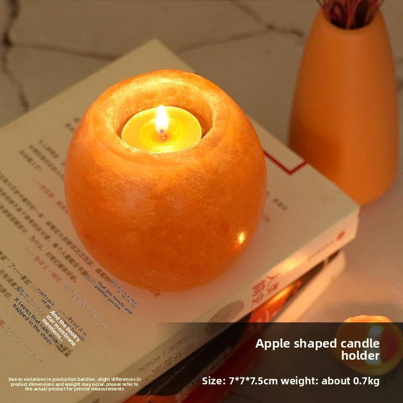 Himalayan Salt Candle Holder, salt decor — view 9