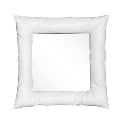 Fabric-Framed Round Wall Mirror — view 5
