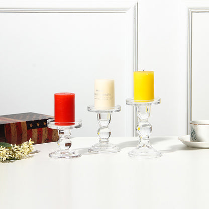 Tall-Footed Glass Candle Holder — view 2