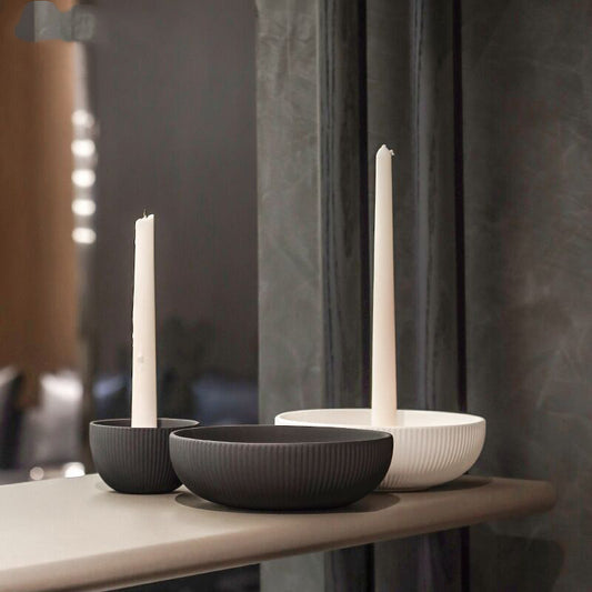 Simple Ceramic Candle Tray — main view