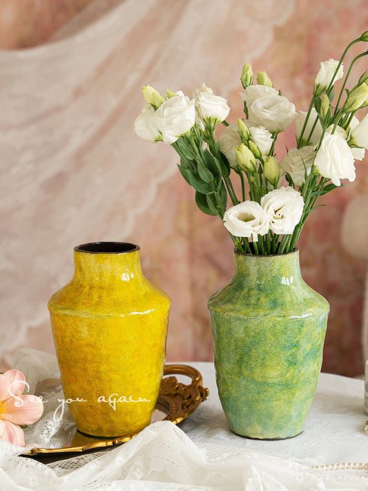 French Retro Ceramic Vase, vintage-style vase — view 2