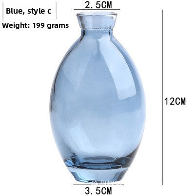 Transparent Coloured Vase, tinted glass — view 11