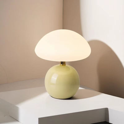 Mushroom Shape LED Table Lamp with Dimming Function — ceramic mushroom LED lamp | BYHIMSELF