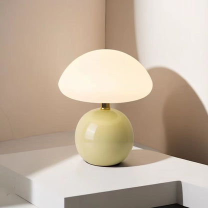Mushroom Shape LED Table Lamp with Dimming Function — ceramic mushroom LED lamp | BYHIMSELF